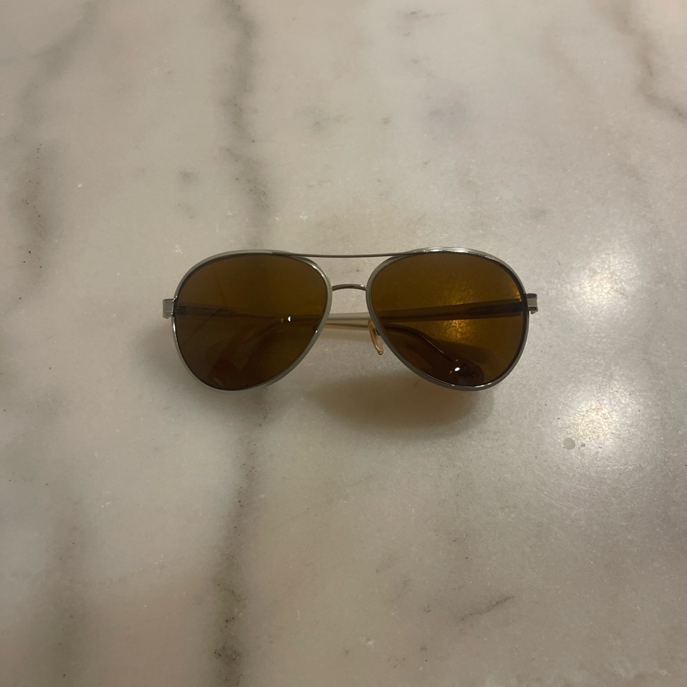 Diane Von Furstenberg Brown Aviator Sunglasses